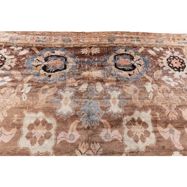Traditional Vintage Turkish Oushak Rug with Floral Medallion Design Doris Leslie Blau For Sale - Image 3 of 9