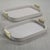 Córdoba Leather Tray with Metal Handles, Medium For Sale In Los Angeles - Image 6 of 7