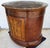 1980s Henredon Style Mahogany & Marble Drum Center Side Bedside Table For Sale - Image 5 of 13