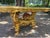 1980 Italian Baroque Gold Beech Black Velvet Dining Set - 7 PCS For Sale - Image 13 of 17