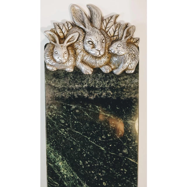 Get ready to elevate your springtime gatherings with this stunning Arthur Court green marble cheese board or cutting...