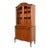 Romweber French Provincial Louis XV Carved Walnut and Burl Wood Breakfront Bookcase Cabinet, Circa 1930s For Sale
