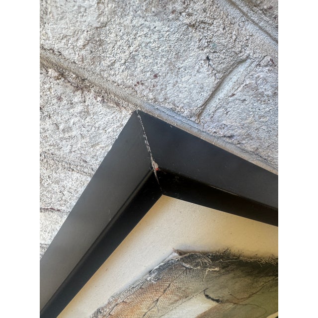 Abstract Paint on Gauze, Framed, by Diane Petry For Sale - Image 16 of 17