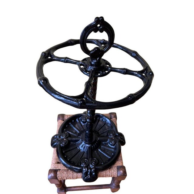 Antique Victorian Cast Iron Umbrella Stand For Sale - Image 6 of 6