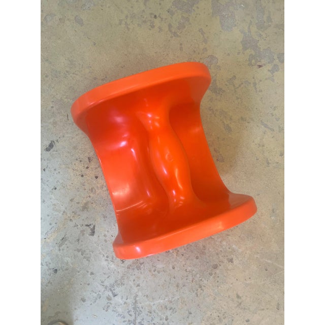 Multifunctional Children's Chair in Orange by Johannes Foersom & Peter Hiort Lorenzen for Cado For Sale - Image 10 of 11
