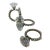 Vintage Glitiziness Large Napkin Rings, Set of 4 For Sale