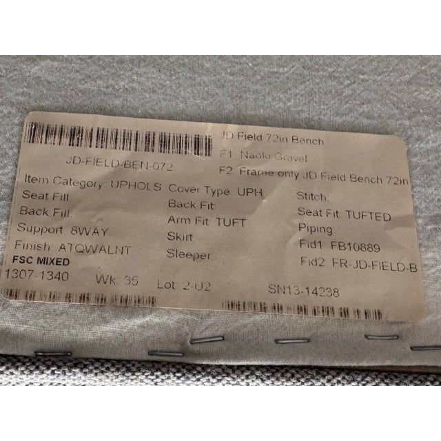 John Derien Collection for Cisco Brothers Field Bench For Sale - Image 12 of 12