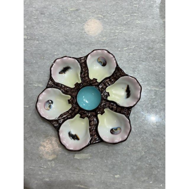 Early 20th Century Antique French Limoges Porcelain Oyster Plate For Sale - Image 5 of 5