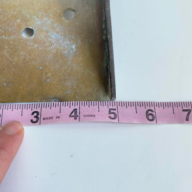 Antique Patina’d Brass Horse Stirrup Equestrian Bookend For Sale - Image 10 of 12