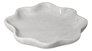 Jamie Young Frill natural Marble Bowl, White