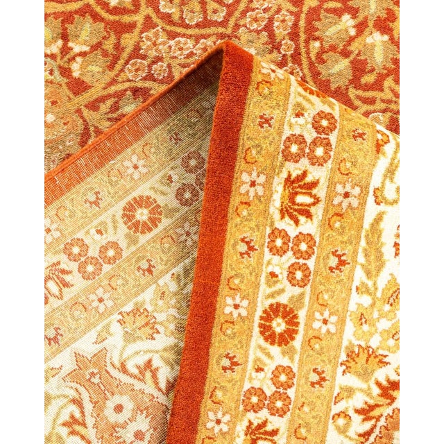 Mogul, One-of-a-Kind Hand-Knotted Area Rug in Orange, 8' 2" x 8' 4" For Sale In New York - Image 6 of 8