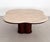 Large Mid-Century Modern Clover Coffee Table in Travertine and Dark Oak, 1970s For Sale - Image 12 of 18