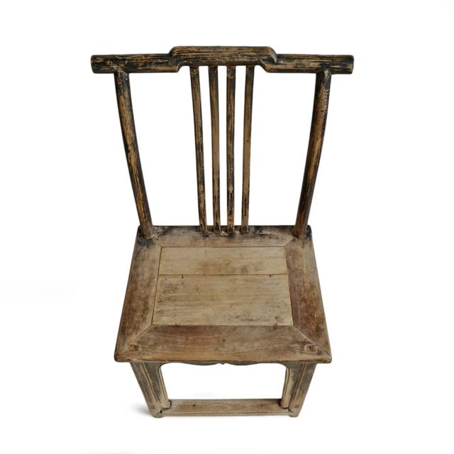 Asian Vintage Elm Ming Chair For Sale - Image 3 of 8
