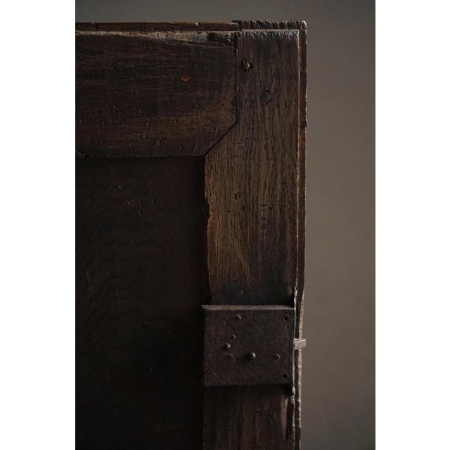 French Baroque Rustic Oak Cabinet with Paneled Door, Mid-19th Century For Sale - Image 17 of 18