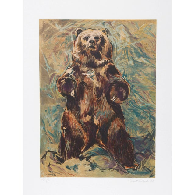 Everett Hibbard, Standing Bear, Lithograph For Sale
