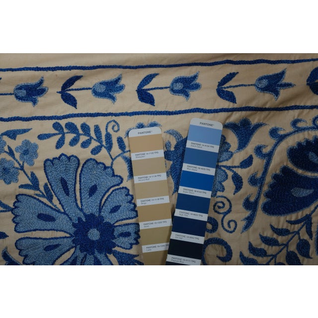 Embroidered Suzani Table Runner For Sale - Image 10 of 10