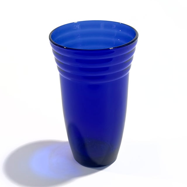 Vintage Cobalt Blue Cocktail Glass Curation - Group of 6 For Sale - Image 11 of 12