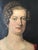 Biedermeier Antique Original Lady Oil Painting: Large 19th Century Baroness Portrait For Sale - Image 3 of 12