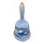 Vintage Currier & Ives “Home in the Wilderness” Blue & White Porcelain Bell With Gold Accents For Sale