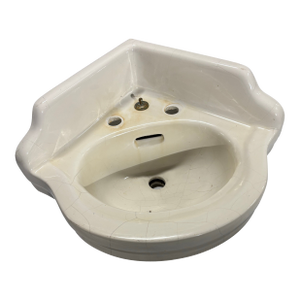 Early 20th Century Porcelain Corner Sink