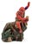 Wooden carving of polychrome Arhats (Luohans). Each with a maximum height of 16.5", 14", and 9".