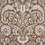 SAMPLE - Schumacher x Veere Greeney Suffolk Damask Wallpaper In Brown For Sale