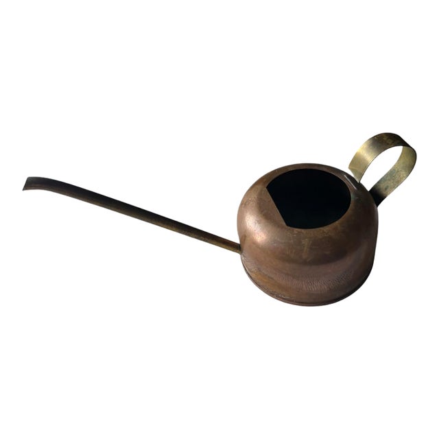 Vintage Copper and Brass Water Can For Sale