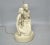 Mid-Century Modern American Mid-Century Modern Plaster Table Lamp Sculpted Two Nude Female, Marked For Sale - Image 3 of 13
