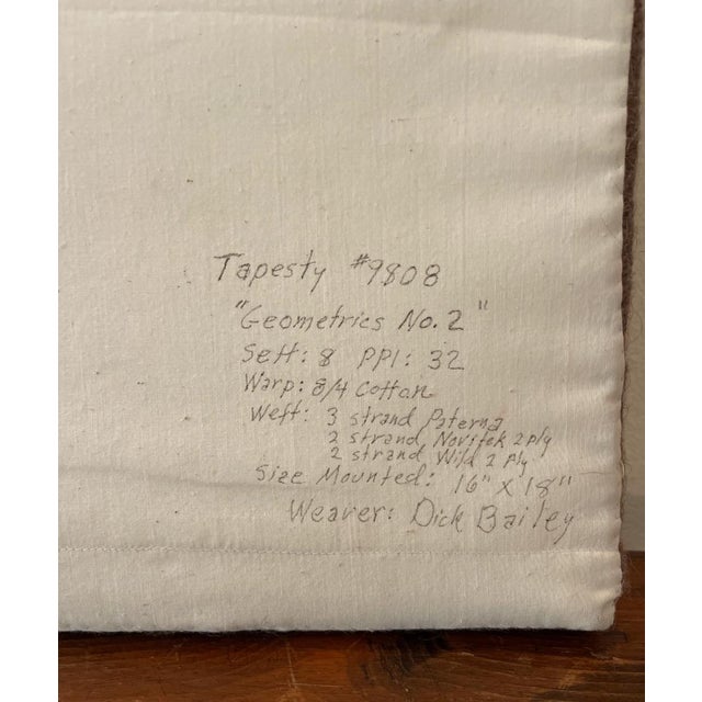 1930s Modern Weaving of Shapes For Sale - Image 5 of 5