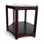 This mid century side table features a striking hexagonal design crafted from richly toned dark wood, bringing Danish...