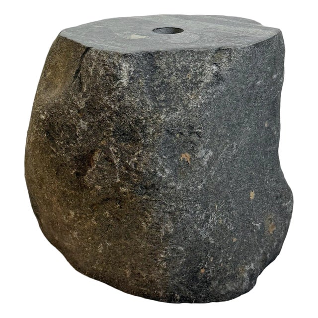 Vintage Outdoor Boulder Umbrella Stand / Stool For Sale