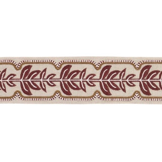 Schumacher High Line Tape Trim In Merlot For Sale