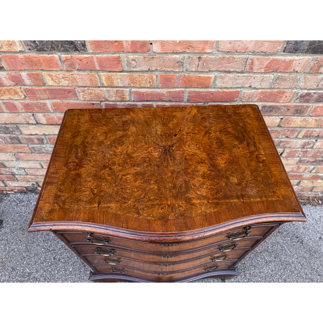 English Bow Front Chest of Drawers For Sale - Image 11 of 12