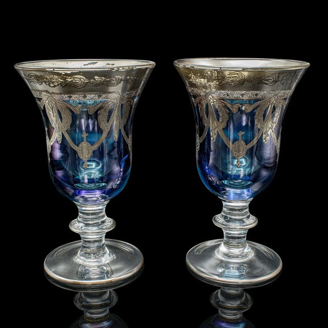 Italian Set of 12 Vintage Wine Goblets, Italian, Handmade, Champagne Glasses, Liqueurs For Sale - Image 3 of 12