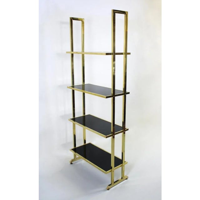 Vintage Shelf in Brass & Glass, 1970s For Sale - Image 10 of 10