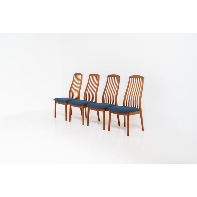 Dining Chairs by Kai Kristiansen for Schou Andersen, Set of 4 For Sale - Image 3 of 14