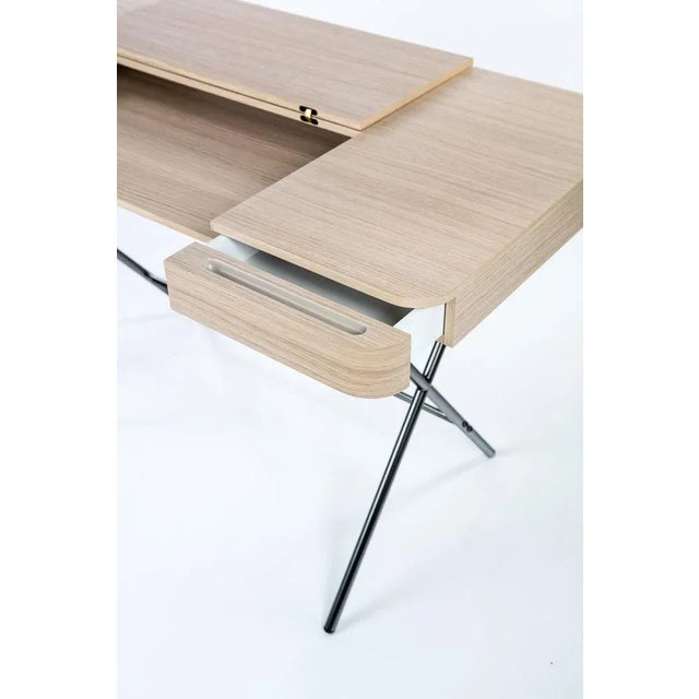 Cosimo Desk with Natural Oak Veneer Top by Marco Zanuso Jr. for Adentro For Sale - Image 6 of 8