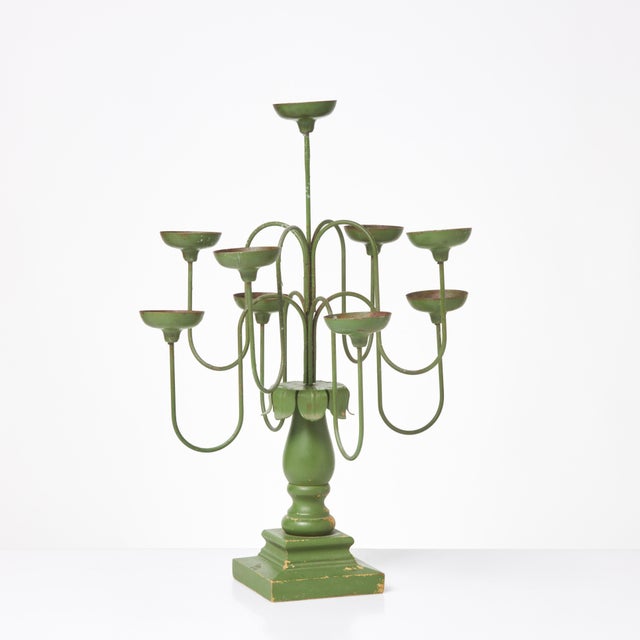 Folk Art Allmoge Candleholder, 1890s For Sale - Image 4 of 4