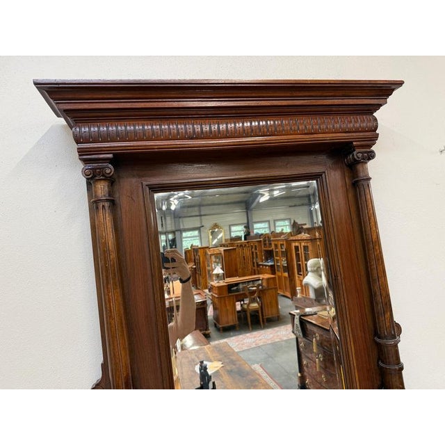 Original Gründerzeit mirror frame dimensions: Height x Width x Depth 112 x 109 x 5 cm. For sale is an original Gründerzeit...