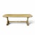 French Country Vintage Butter Yellow Painted Trestle Sofa Table With Scalloped Top For Sale - Image 3 of 18