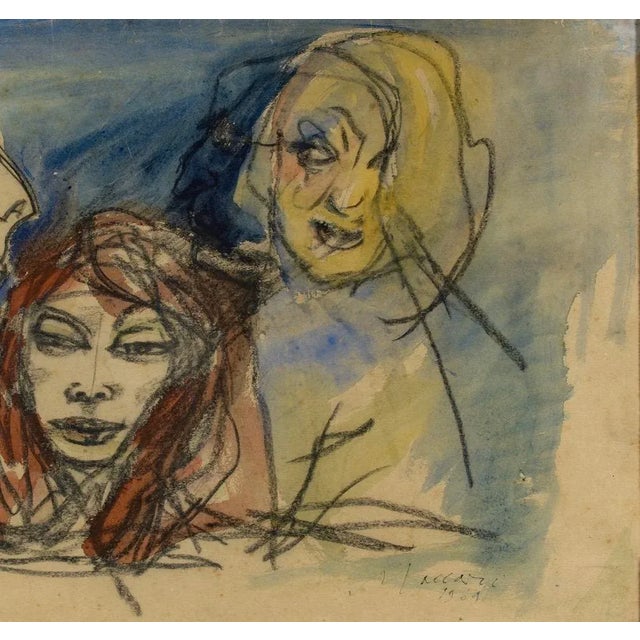 1960s Italian Signed, Dated and Authenticated Painting, 1960s, Framed For Sale - Image 5 of 9