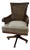 Gaines McHale Carved Mahogany Cane-Back Desk Chair, “The Loden” For Sale