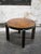 Wood Round Art Deco Coffee or Side Table in Dark Flame Birch For Sale - Image 7 of 7