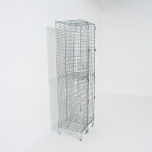 Vintage Steel Wire Lockers, 1970s, Set of 2 For Sale - Image 12 of 18