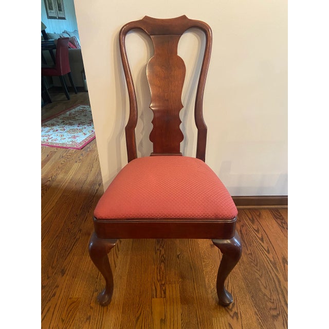 Wood 1980s Henredon Georgian Style Mahogany Double Pedestal Dining Table and Chairs - Set of 11 For Sale - Image 7 of 7