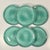 Plastic Vintage Italian Boho Chic Faux Ceramic Turquoise Melamine Dinner Plates - Set of 6 For Sale - Image 7 of 8