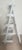 2000 - 2009 Vintage Unique and Functional 5 Shelf Distressed Solid Wood Display Ladder For Sale - Image 5 of 6