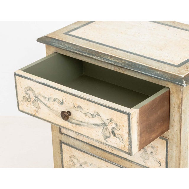 Venetian Style Painted Bedside Tables, Pair For Sale - Image 9 of 9