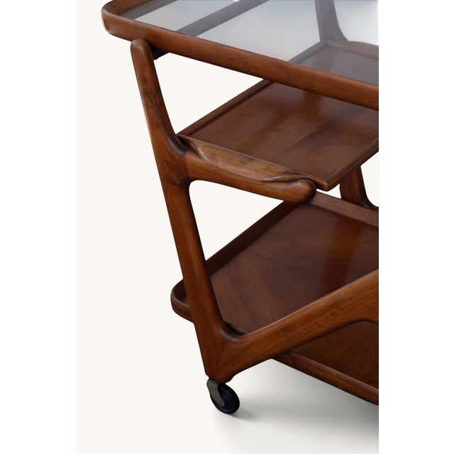 Bar Cart attributed to Cesare Lacca for Cassina, 1950s For Sale - Image 12 of 15
