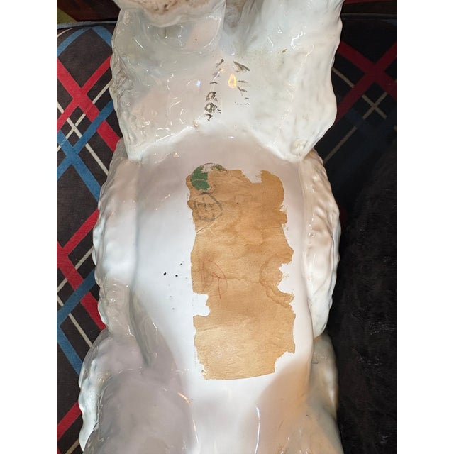 1960s Italian Modern Glazed Ceramic Rhinoceros For Sale - Image 9 of 11